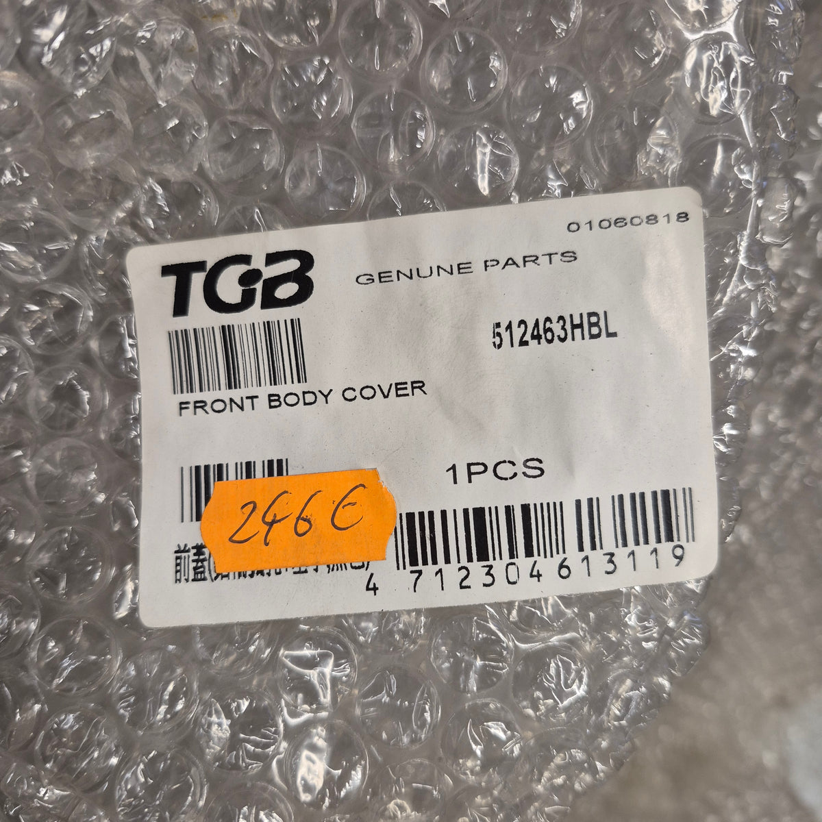 coque avant neuve tgb 325 target ref:  512463 HBL-5